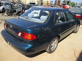 2000 TOYOTA COROLLA VE TEAL 1.8L AT Z16289